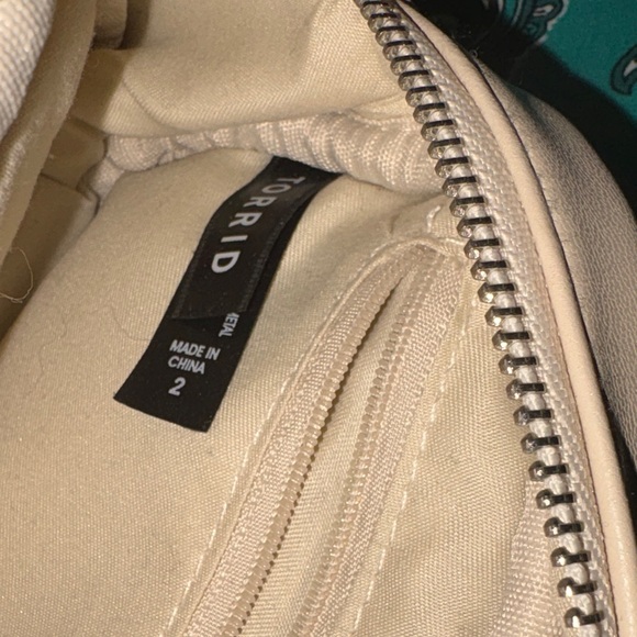 Torrid Faux Leather Quilted Belt Bag in Cream - Picture 4 of 14